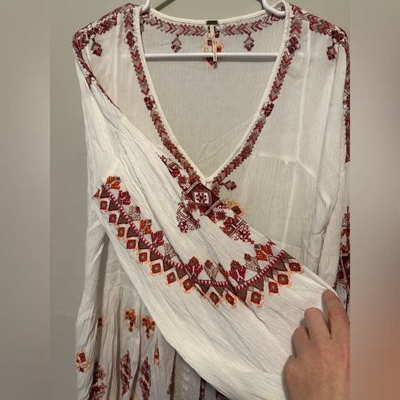 Free People Arianna Tunic in Ivory Size M - Picture 6 of 11